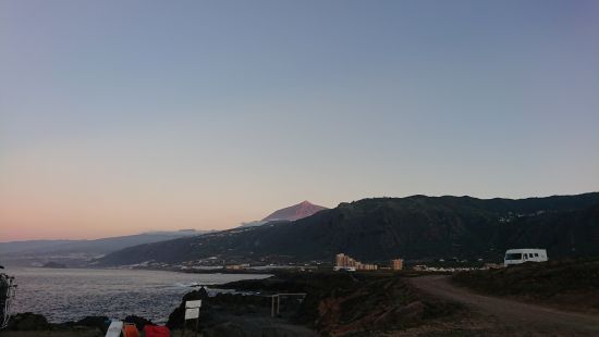 Los Silos und Teide Ausblick Los Silos mit Blick auf den Teide
